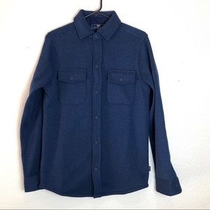 Vineyard vines blue knit shirt jacket size XS